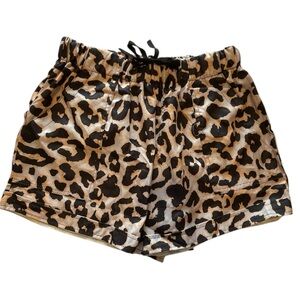 Leopard Print Women's Shorts Sz M